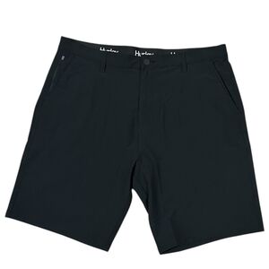 Hurley Men’s Hybrid Walkshorts Black Logo Pockets 38in